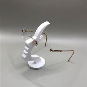Paul Vosheront Italy rimless glasses 23k gold plated 54-18-140 UNISEX